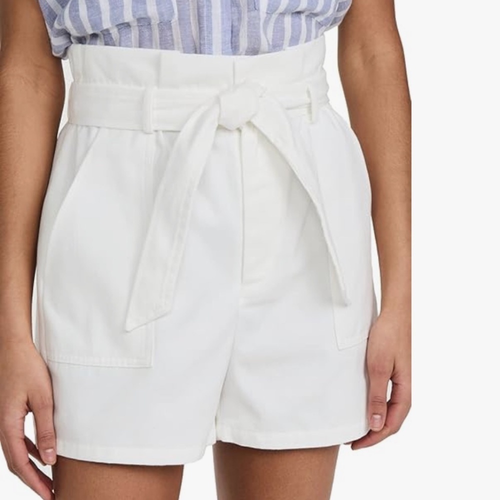NWT Steve Madden Seaside Cinch Paperbag High Waist Shorts Small